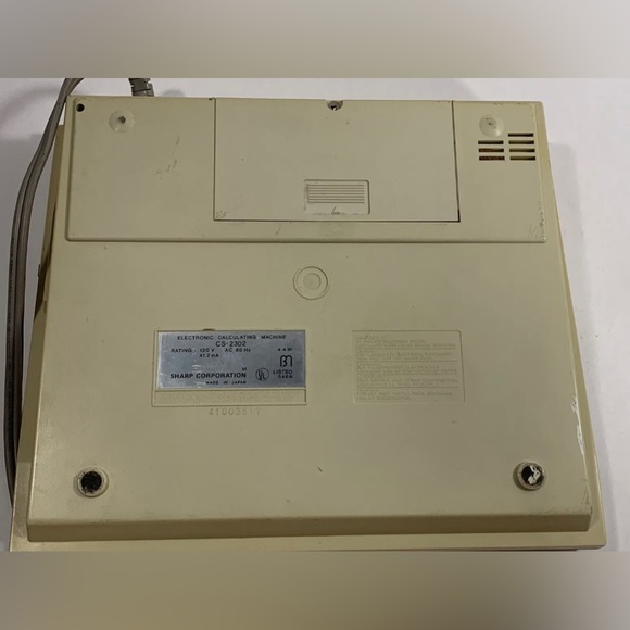 VTG Sharp COMPET CS-2302 Electronic Calculator Machine Tested (1982) - Picture 9 of 10